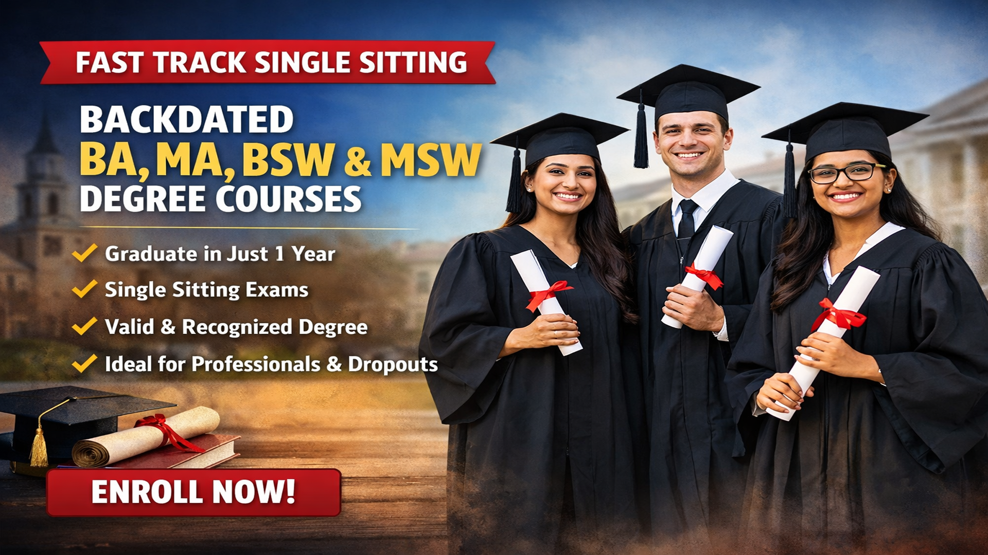 Backdated BSW Degree