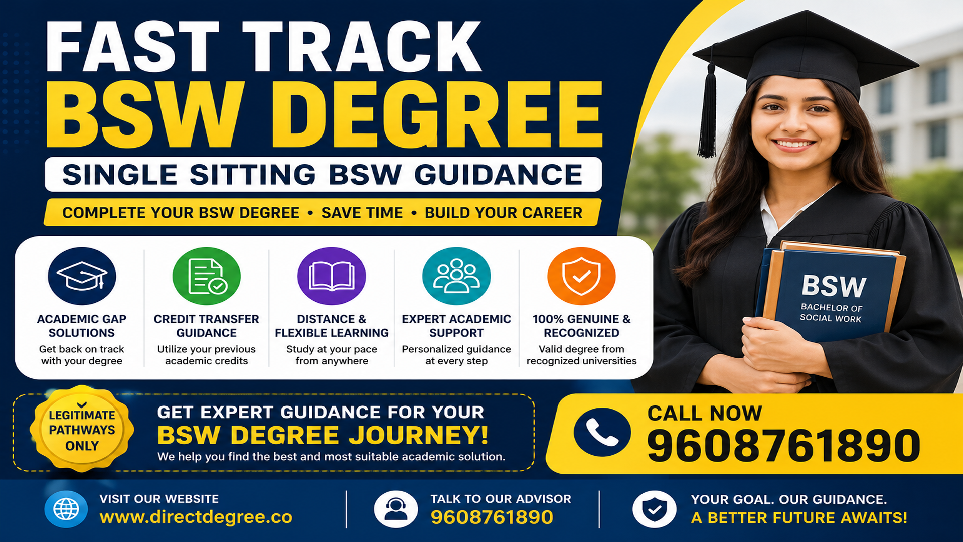 Fast Track Single Sitting BSW Degree