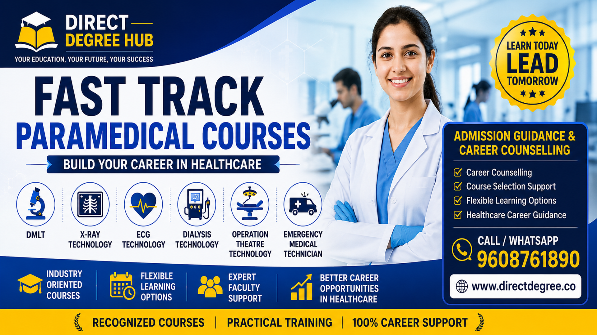 DMLT, X-Ray, ECG & Dialysis Courses – Fast Track Healthcare Programs