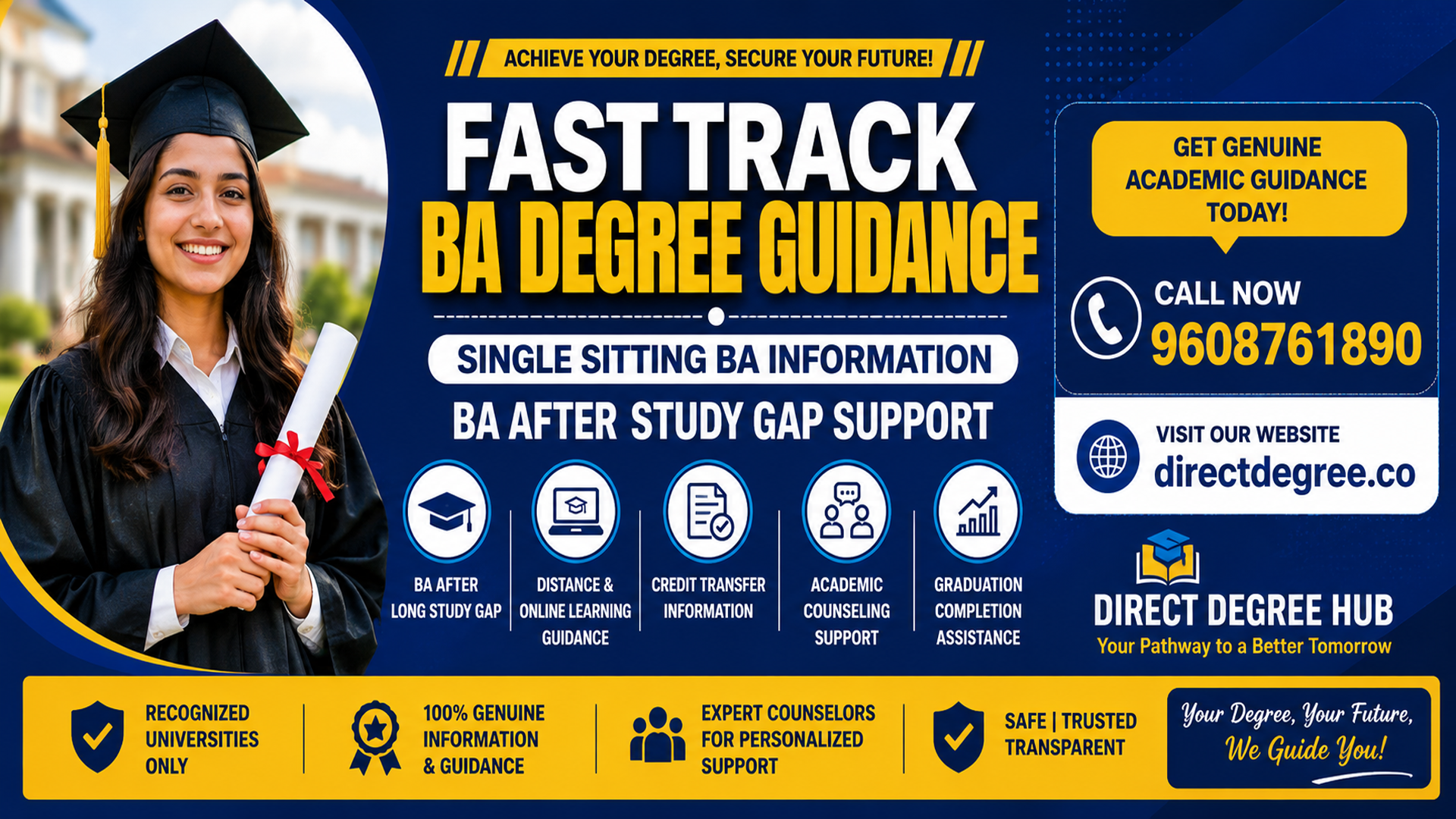 Fast Track Single Sitting BA Degree