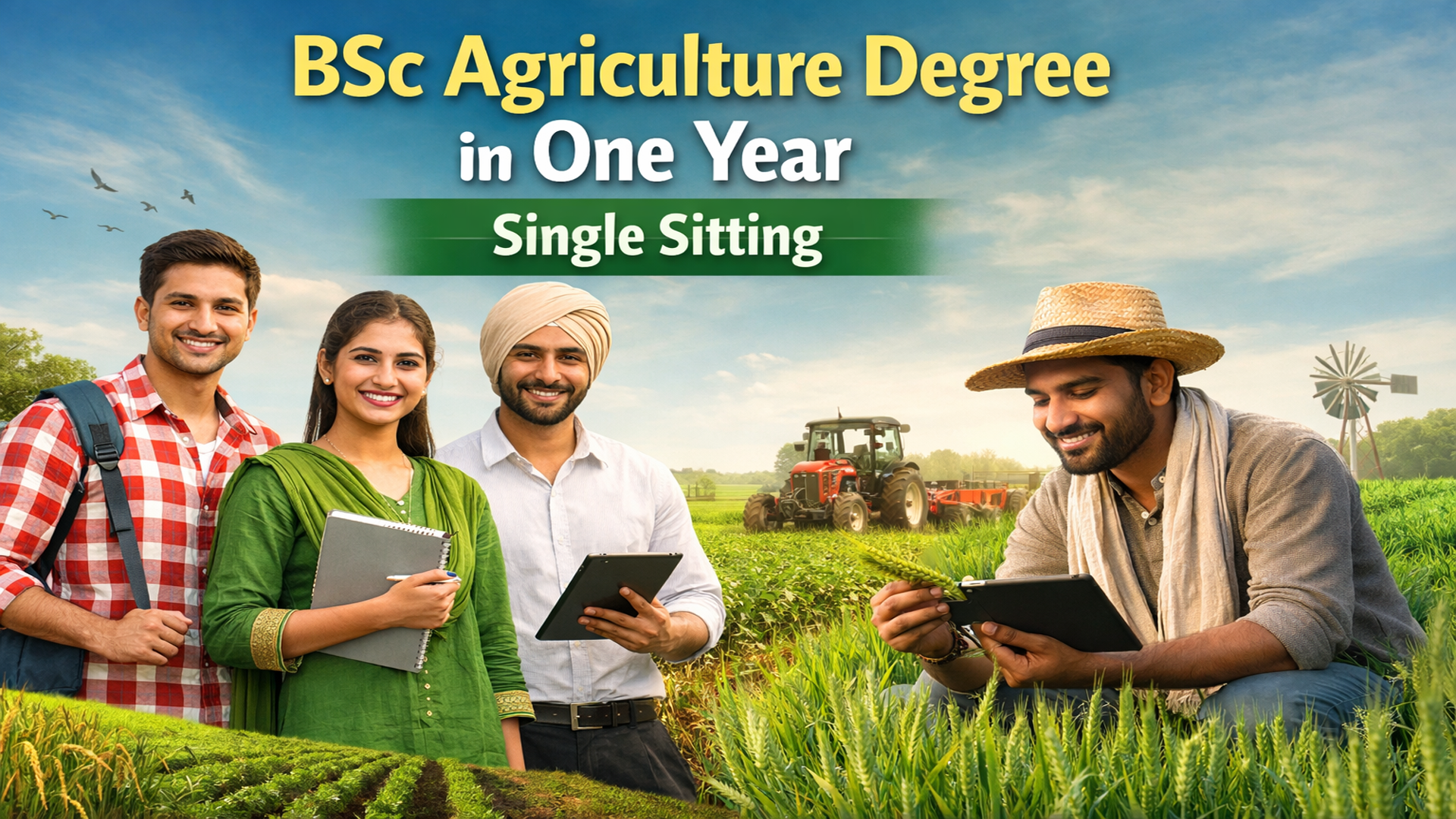 single sitting bsc agriculture degree